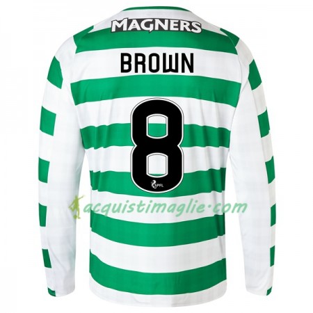 Divisa di Calcio Celtic Brown 8 Prima 2018/2019 Manica Lunga
